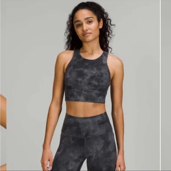 EUC Lululemon Diamond Dye Pitch Grey Graphite Grey Set. Size Top 8/Bottom 6 - Picture 7 of 11